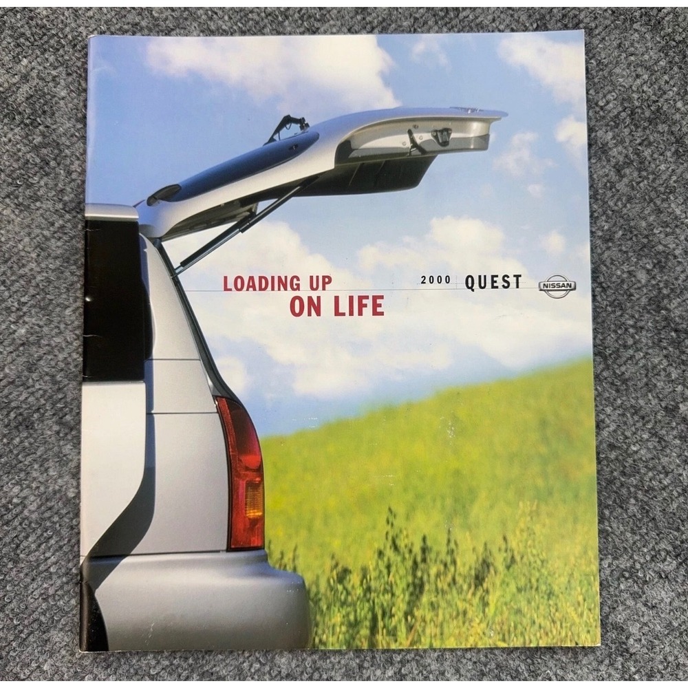 2000 Nissan Quest Minivan Sales Brochure‎ Catalog GXE SE GLE Loading Up On Life